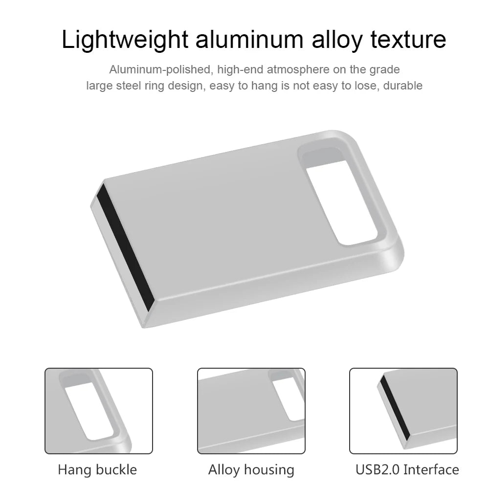 Metal USB Flash Drive 8GB–128GB | Fast Thumb Drive Pendrive USB Flash Drive PRIMED