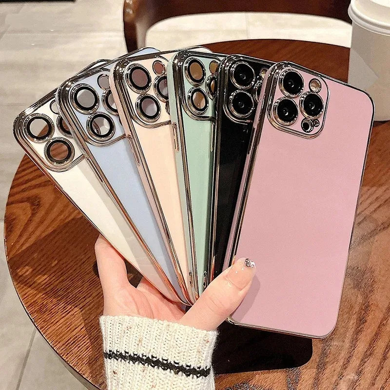 Glossy Silicone iPhone Case 11–17 Pro Max | Shockproof Slim Silicone Phone Case PRIMED
