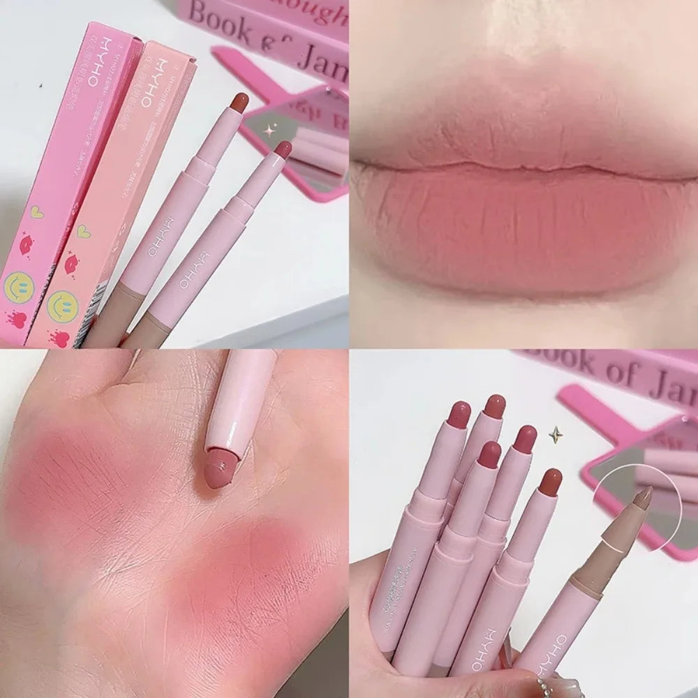Double-Head Matte Lip Liner Pencil – Waterproof, Long-Lasting Lip Liner Pencil PRIMED