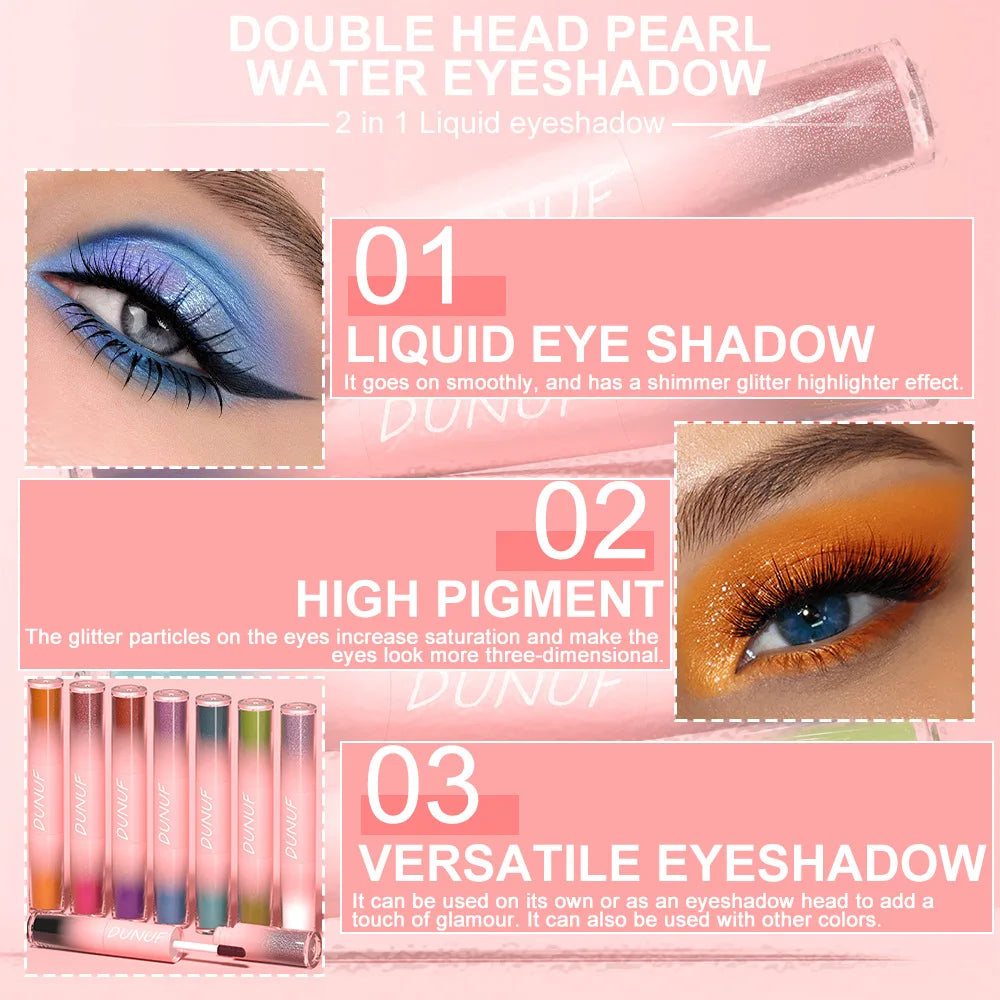 2-in-1 Glitter & Matte Liquid Eyeshadow Pen | Waterproof 24H Liquid Eyeshadow Pen PRIMED