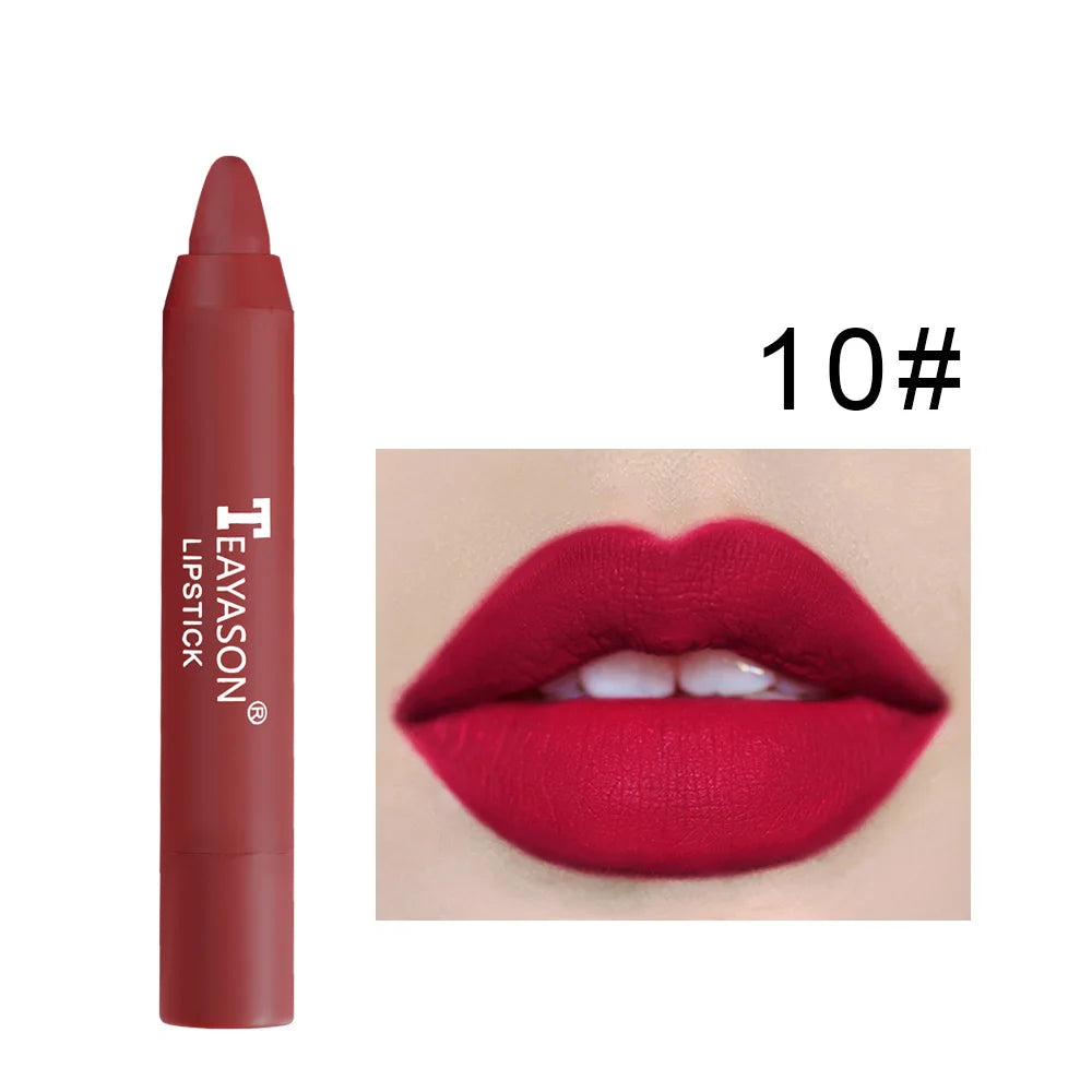 TEAYASON Nude Matte Lipstick Pen & Lip Liner – Waterproof Matte Lip Liner PRIMED 10