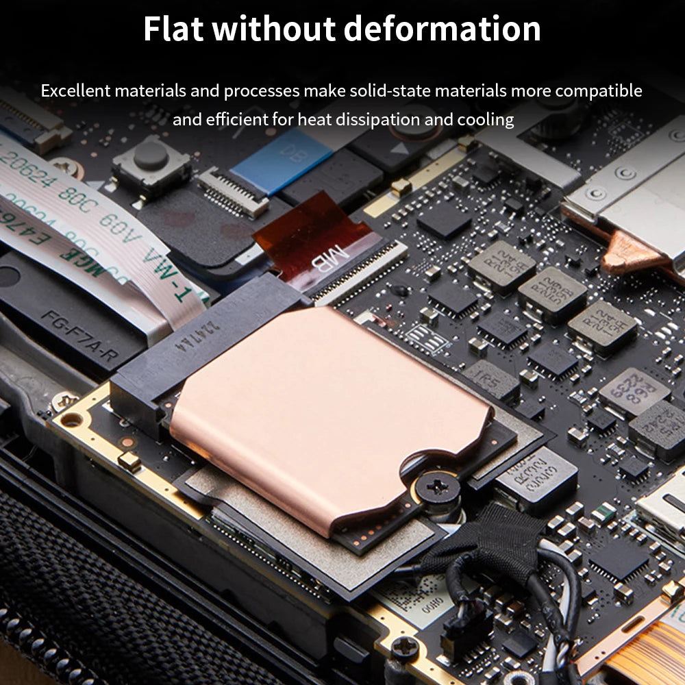 TISHRIC M.2 2230 NVMe SSD Heatsink with Thermal Pad – Copper SSD Heatsink Cooler PRIMED