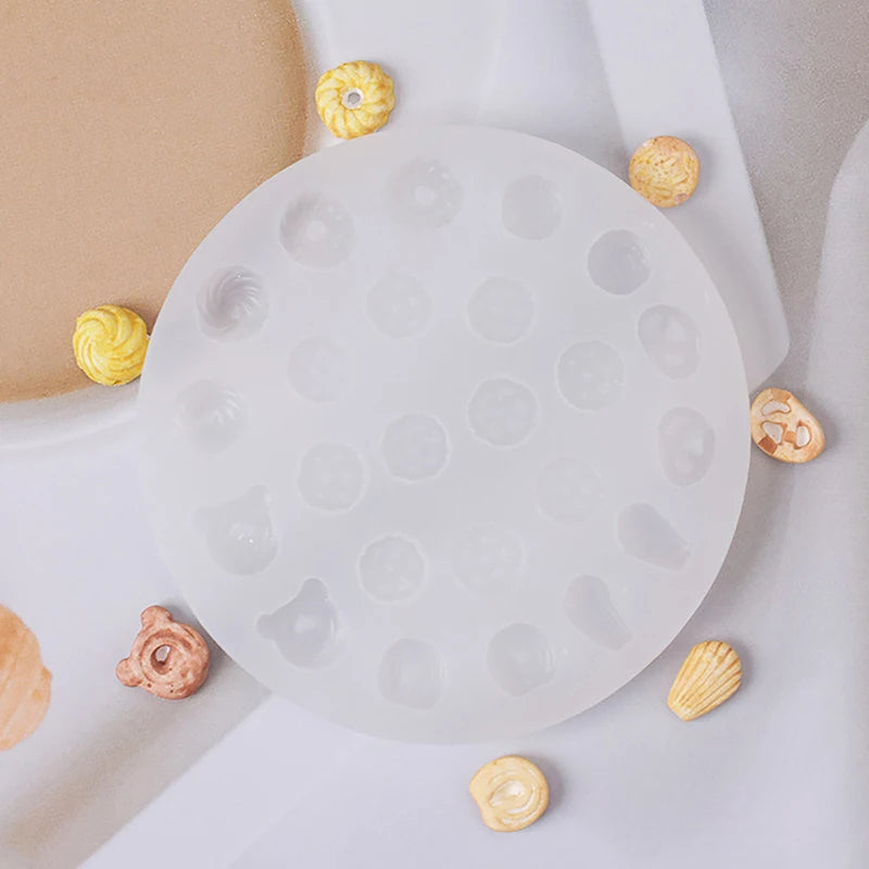 Mini Silicone Mold – Resin, Clay, Fondant & Dollhouse DIY Silicone Craft Mold PRIMED