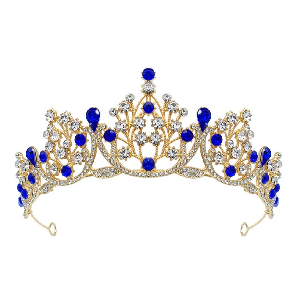 Rhinestone Crystal Tiara Crown Baroque Bridal Wedding Headband