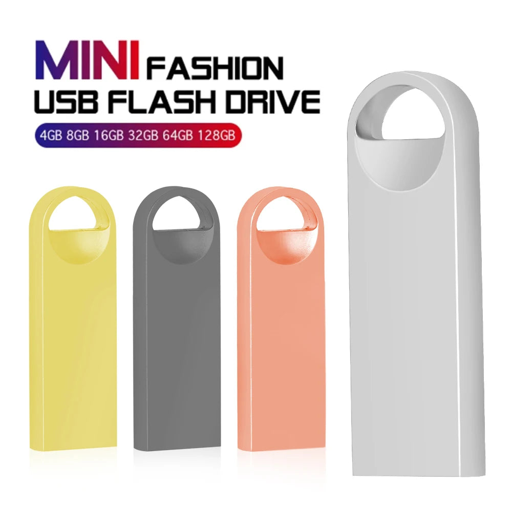 50-Pack Metal USB 2.0 Flash Drives | Custom Logo Engraved USB Flash Drive PRIMED