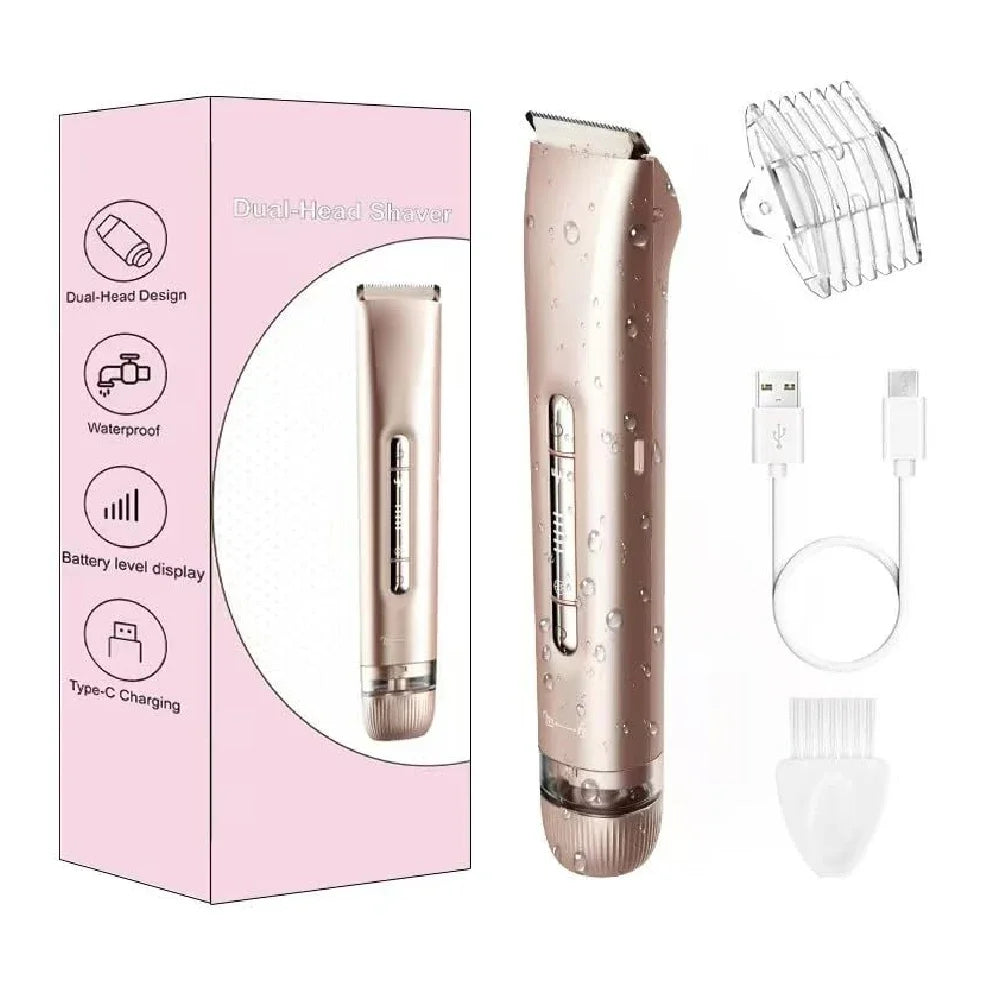 Women's 2-in-1 Electric Bikini Trimmer – IPX7 Rechargeable