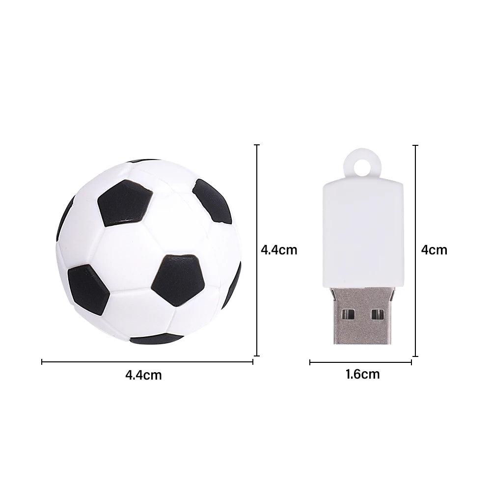 Football Silicone USB Flash Drive 4GB–128GB | JASTER Gift USB Flash Drive PRIMED
