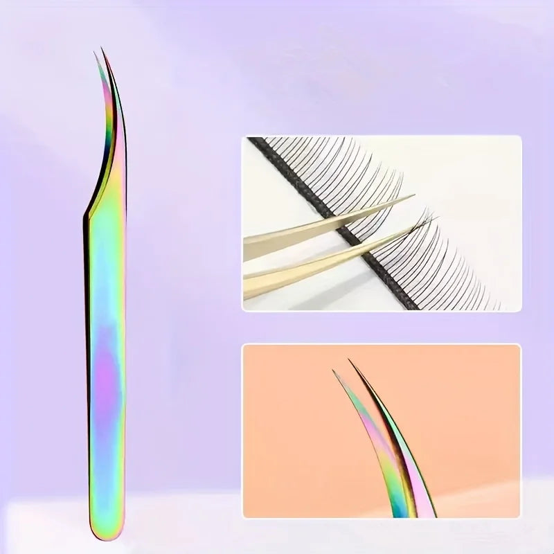 Precision Eyelash Tweezers Set – Stainless Steel Lash Tool Eyelash Tweezers Set PRIMED
