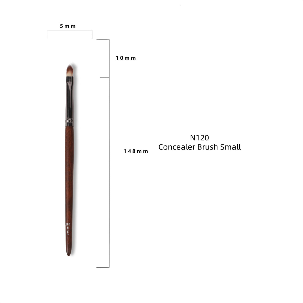 Goat Hair Makeup Brush Set – Foundation, Blush & Eyeshadow