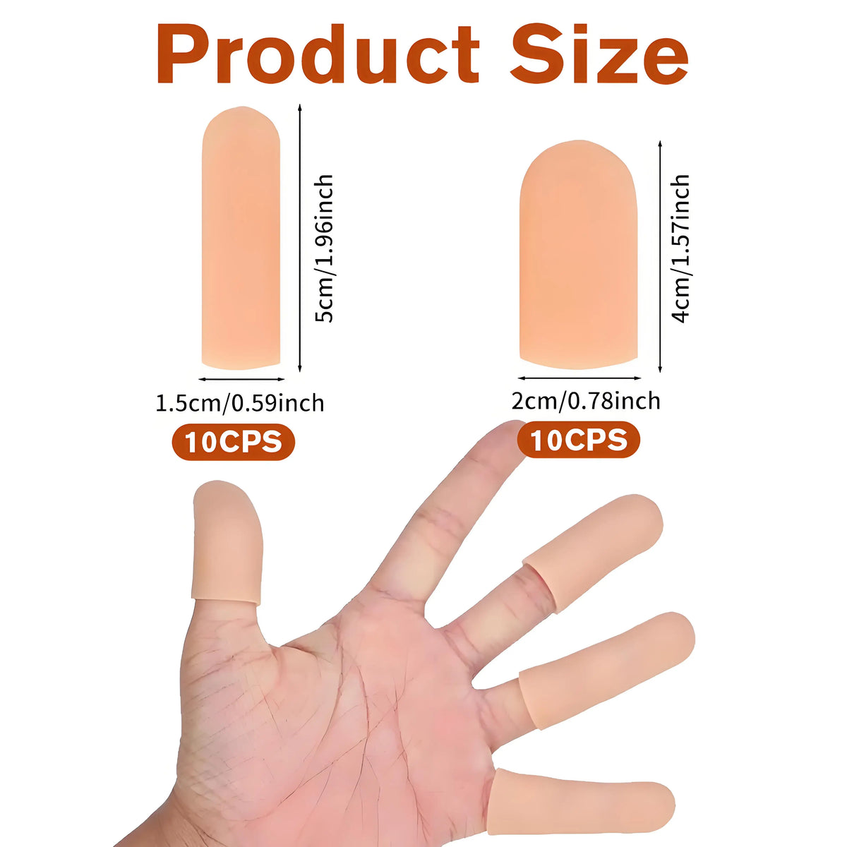 Waterproof Silicone Gel Finger Sleeves – Reusable Finger Cover Silicone Finger Sleeve PRIMED