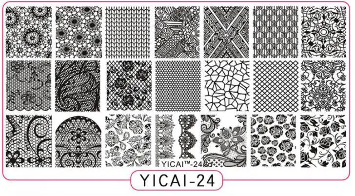 MAFANAILS YICAI 3D Flower Nail Stamping Plate – 40 Designs