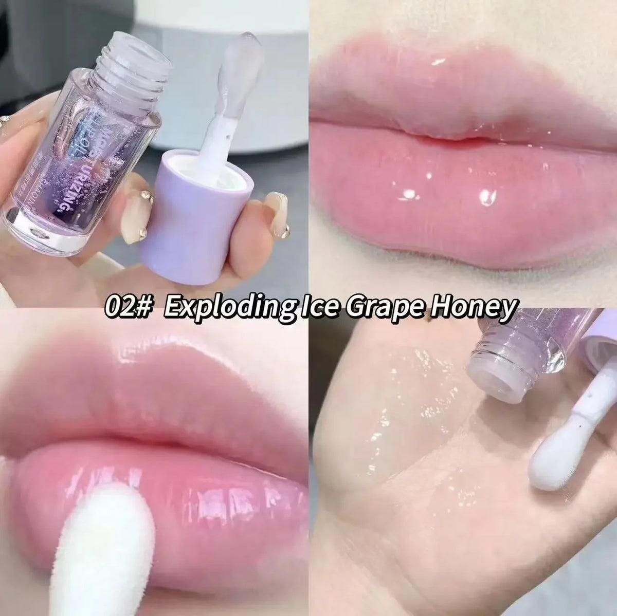 SHAQINUO Crystal Jelly Lip Oil – Hydrating Mirror Gloss