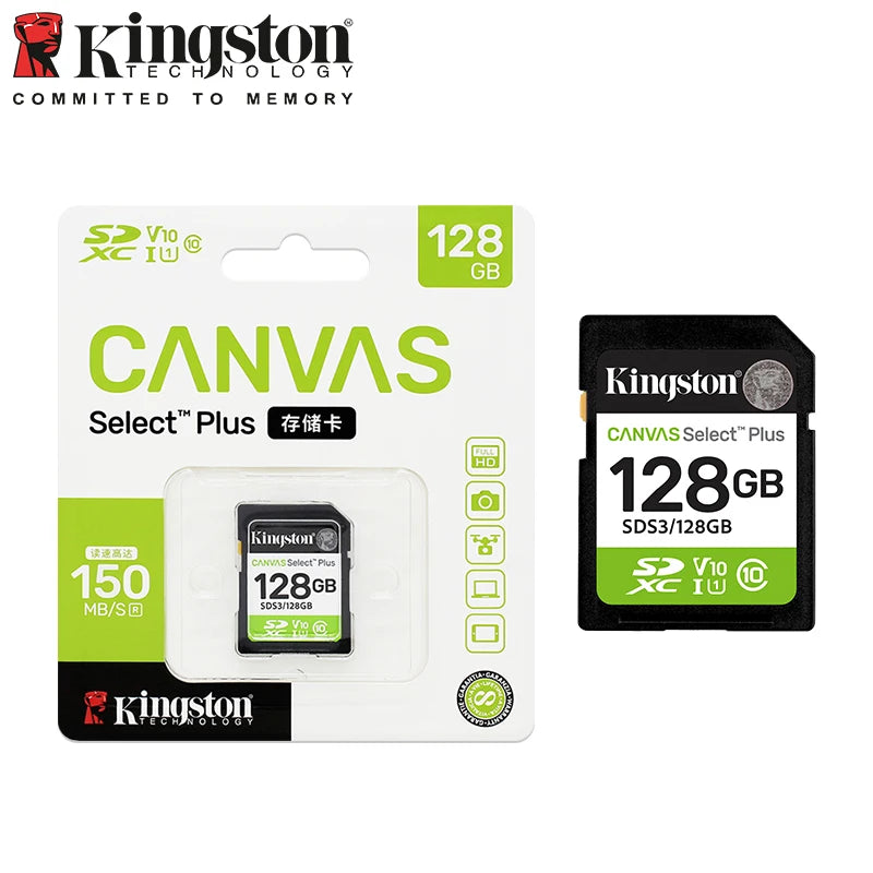 Kingston Canvas Select Plus SD Card 64GB–1TB | SDXC UHS-I SD Memory Card PRIMED