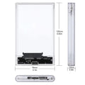 2.5" SATA to USB 3.0 Hard Drive Enclosure – 5Gbps, Up to 4TB Hard Drive Enclosure PRIMED transparent-1pc