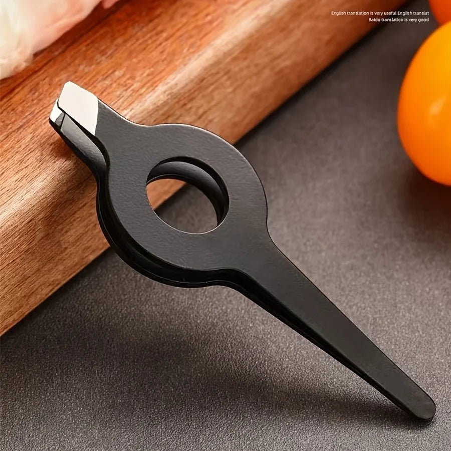 Stainless Steel Slant Tip Tweezer – Hollow Handle Grooming Tool