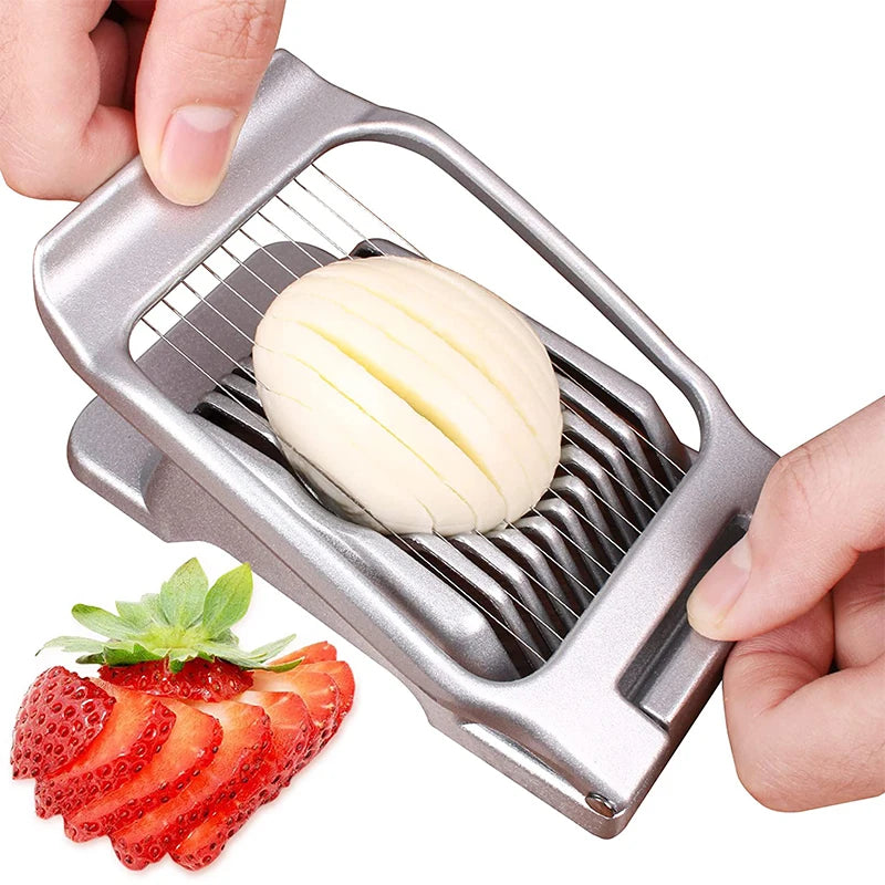 LMETJMA Stainless Steel Egg Slicer & Multi-Food Cutter JT188 Egg Slicer PRIMED