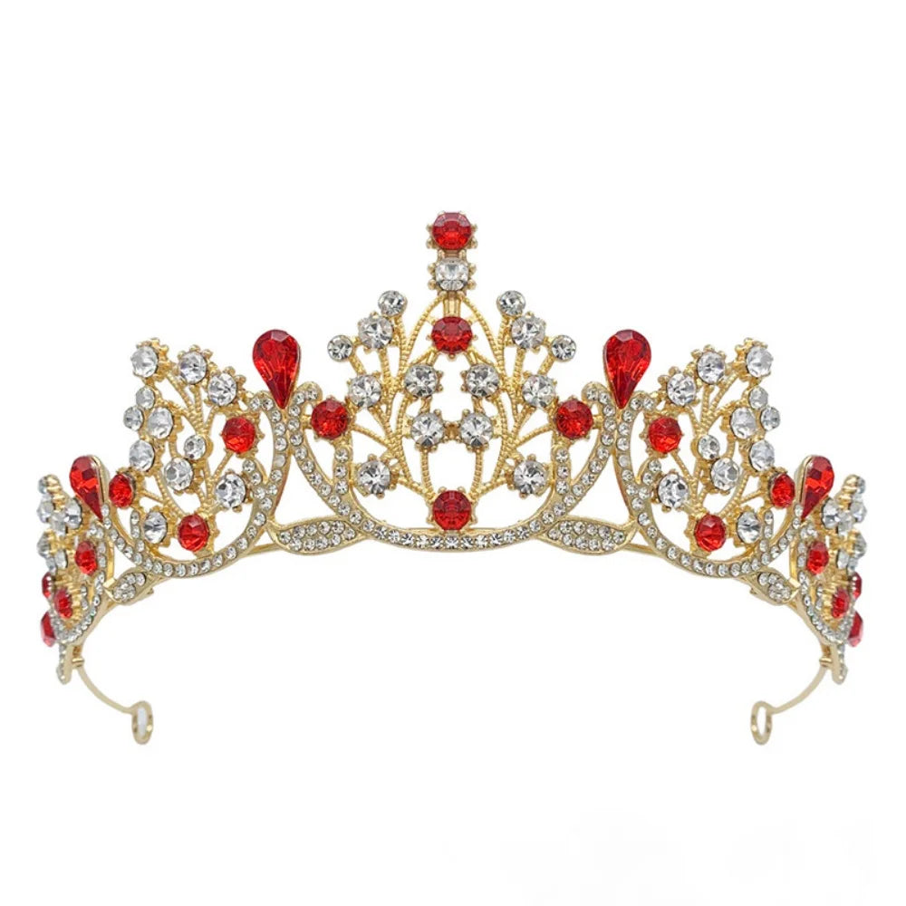 Rhinestone Crystal Tiara Crown Baroque Bridal Wedding Headband