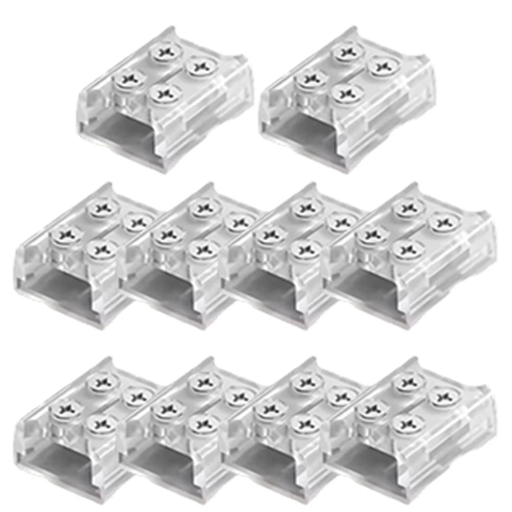 10-Pack 2P LED Strip Connectors 8mm/10mm Solder-Free Screw