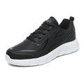 LETCOMFIT Men's Waterproof Sneakers | Non-Slip Walking Shoes Men's Sneakers PRIMED Black White 45