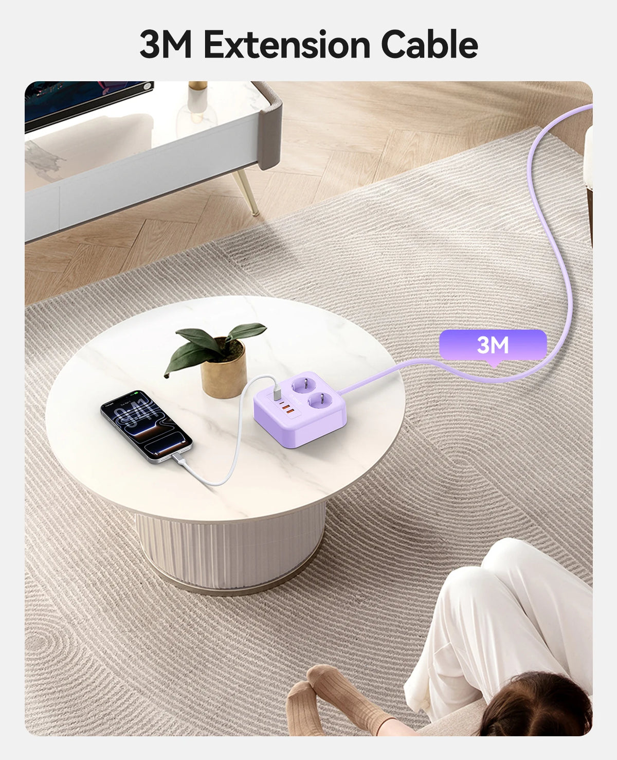 ORICO Desktop Power Strip PD20W USB-C USB-A EU Plug Charging Station Desktop Power Strip PRIMED
