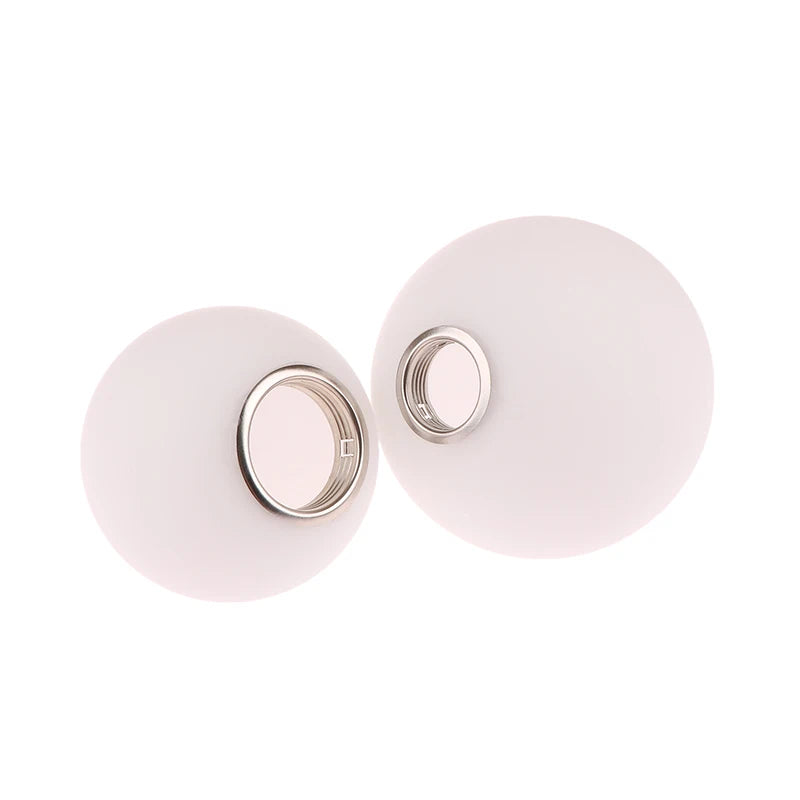 White Glass Lamp Shade Globe – E14/E27 Bulb Fitter Replacement