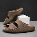 LETCOMFIT EVA Cloud Slides – Non-Slip Cushion Sandals Unisex EVA Cloud Slides PRIMED 44-45 Brown