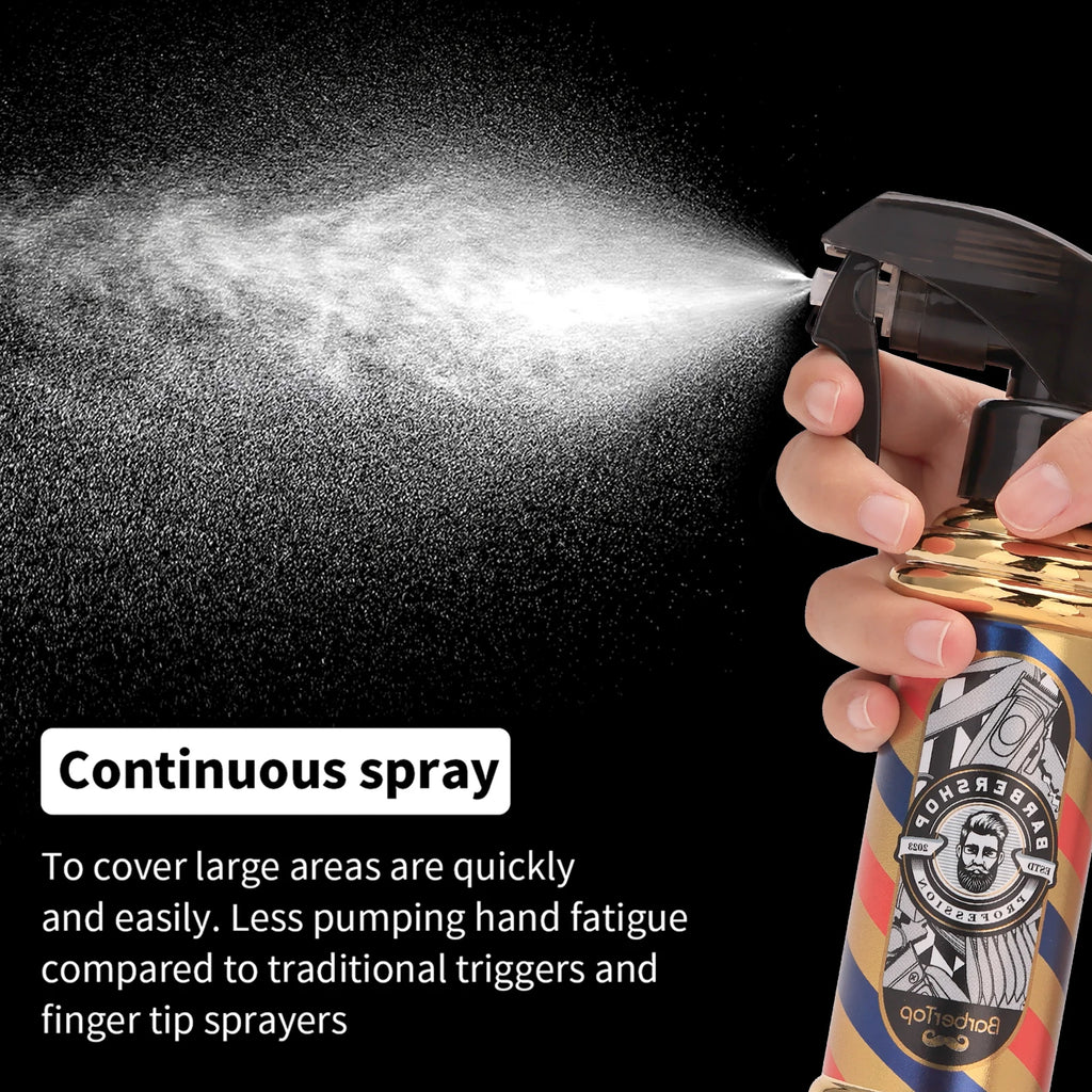 Vintage Barbershop Fine Mist Spray Bottle 200ml | Salon Use