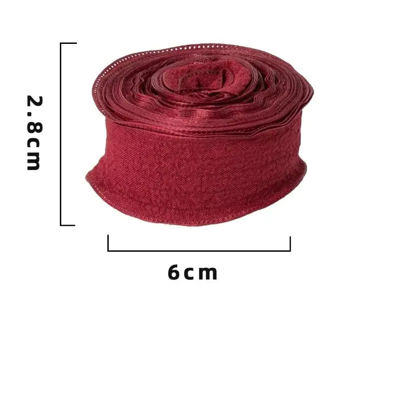10 Yards Fishtail Wave Edge Pleated Chiffon Ribbon 2.5cm