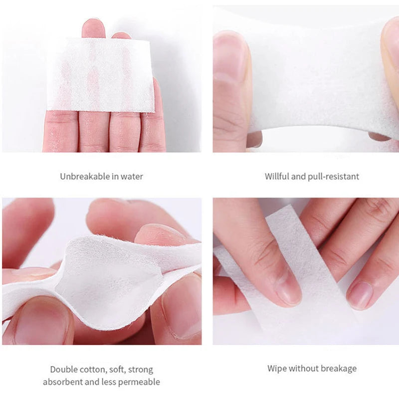 1000-Pack Lint-Free Nail Wipe Cotton Pads | Gel Polish Remover