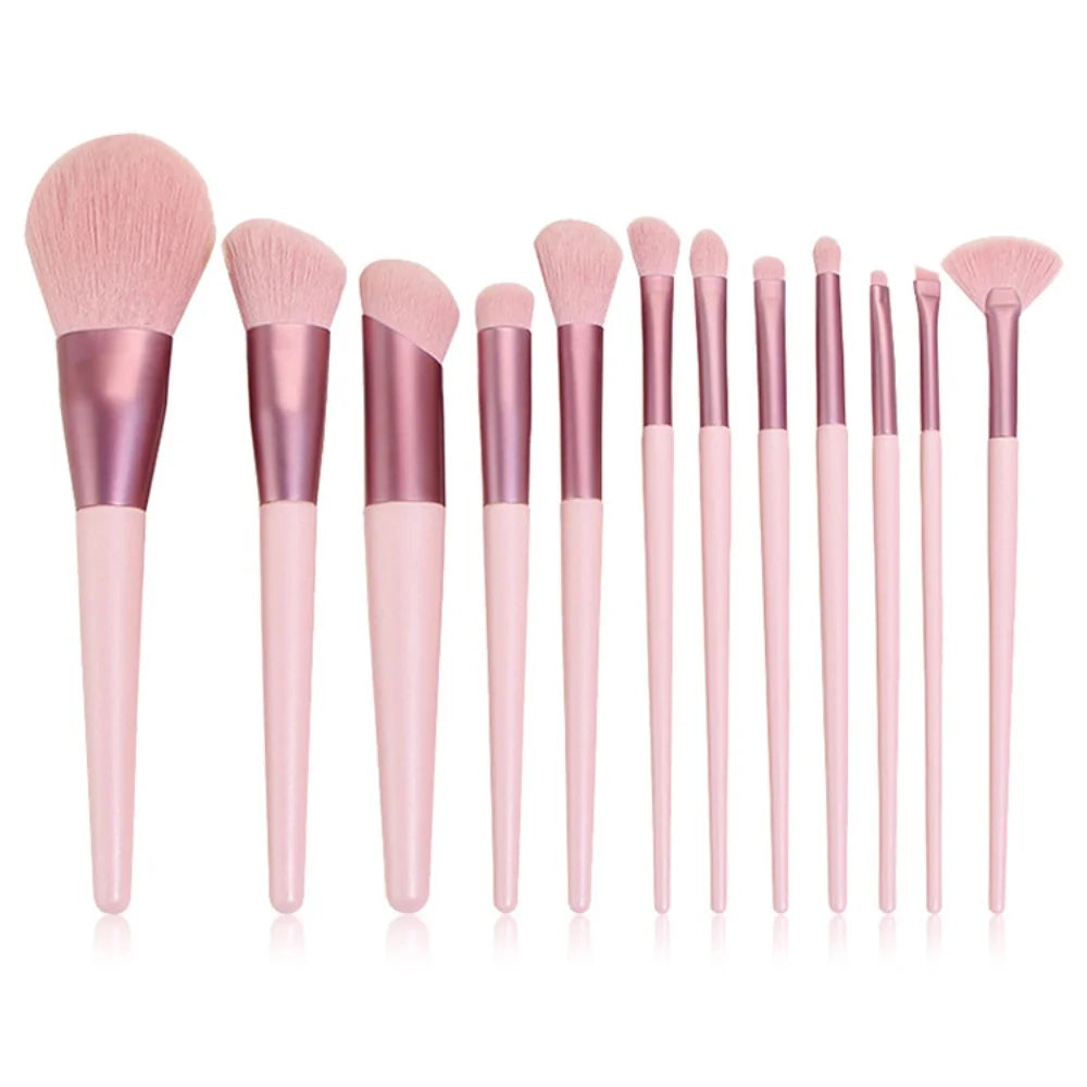 13-Piece Makeup Brush Set with Bag | Foundation, Blush & Eye