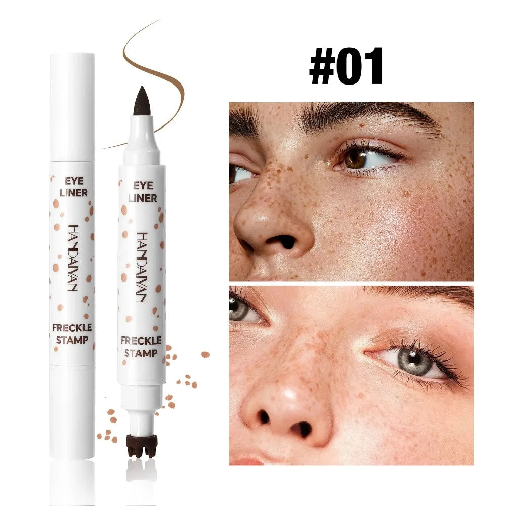 Dual-Head Freckle Stamp Pen – Waterproof Natural Makeup