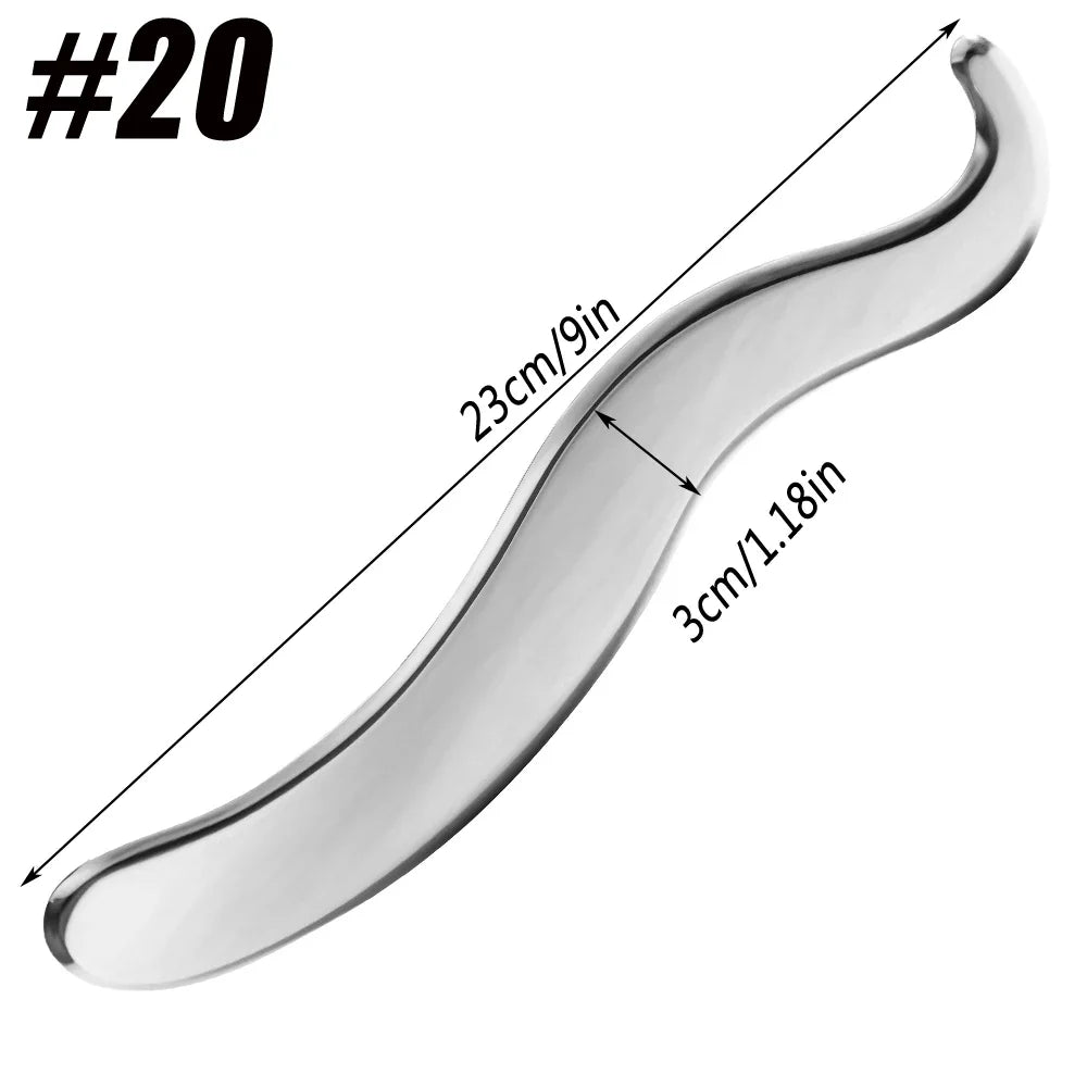 Stainless Steel Gua Sha IASTM Scraping Massage Tool Massage Scraping Tool PRIMED 20