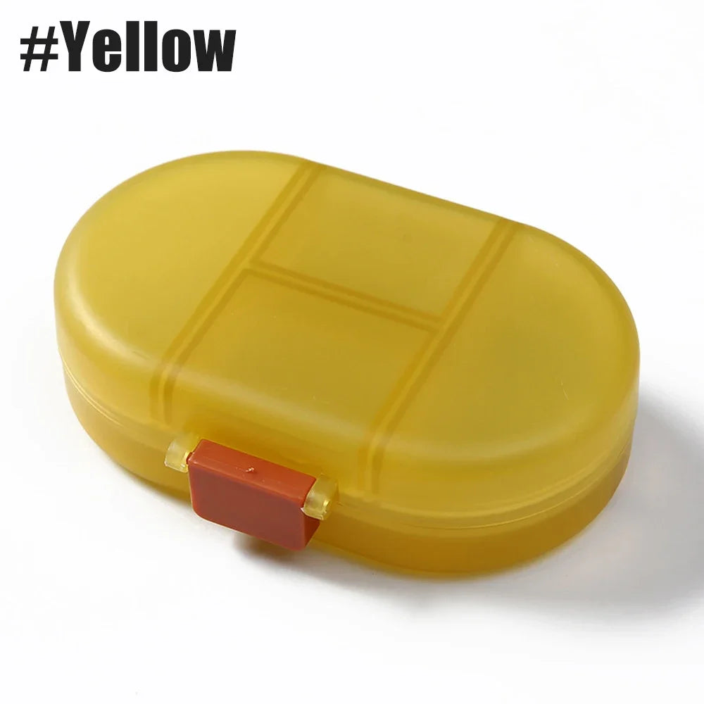 Travel Pill Organizer 8 Compartments – Airtight Medicine Case
