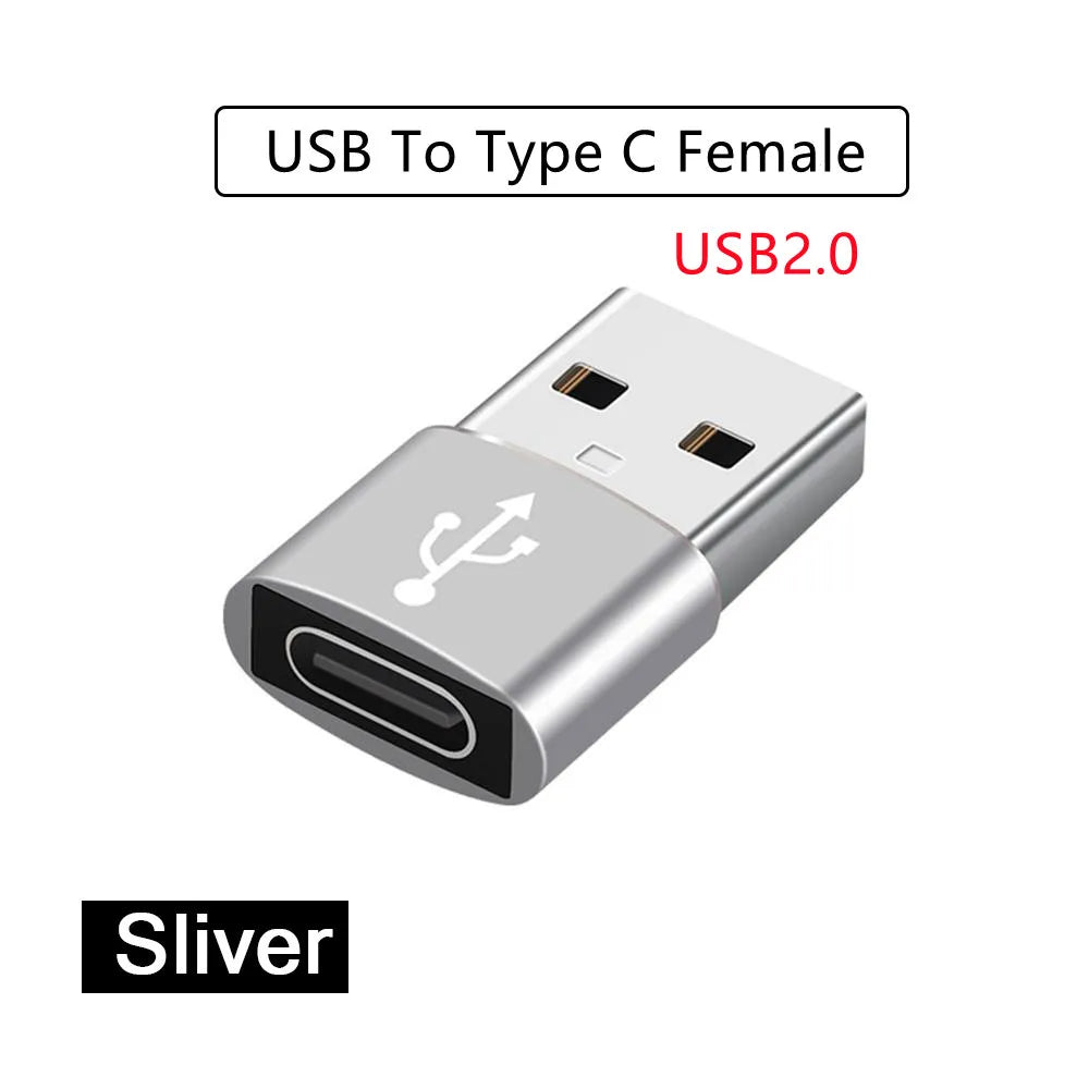 USB-C to USB 3.0 OTG Adapter | Type-C Male to USB-A Female USB-C OTG Adapter PRIMED USB-Type C Silver