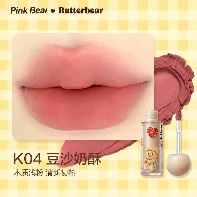 PINKBEAR Butter Bear Velvet Lip Mud & Mirror Lip Glaze Lip Gloss PRIMED K04 China Mainland