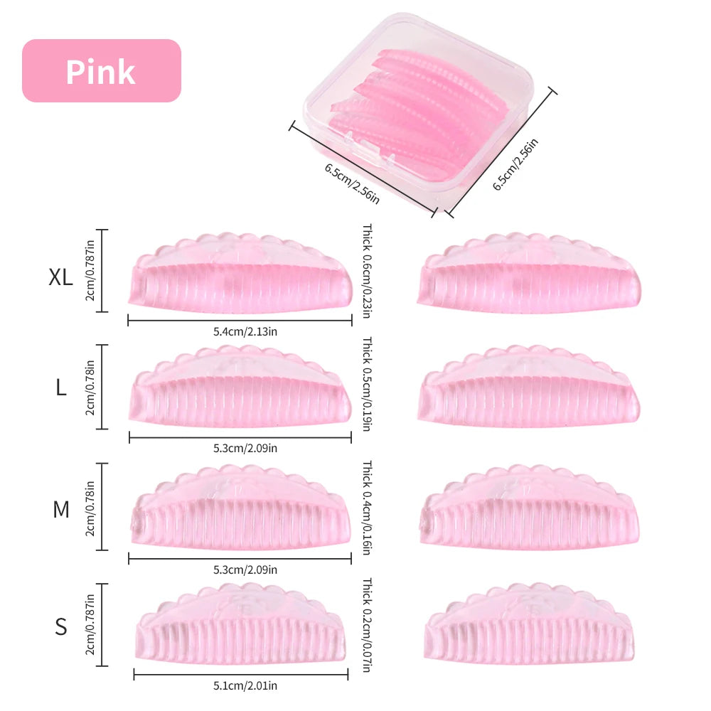 Silicone Lash Lift Rods 4 Sizes – Reusable Perm Curler Pads