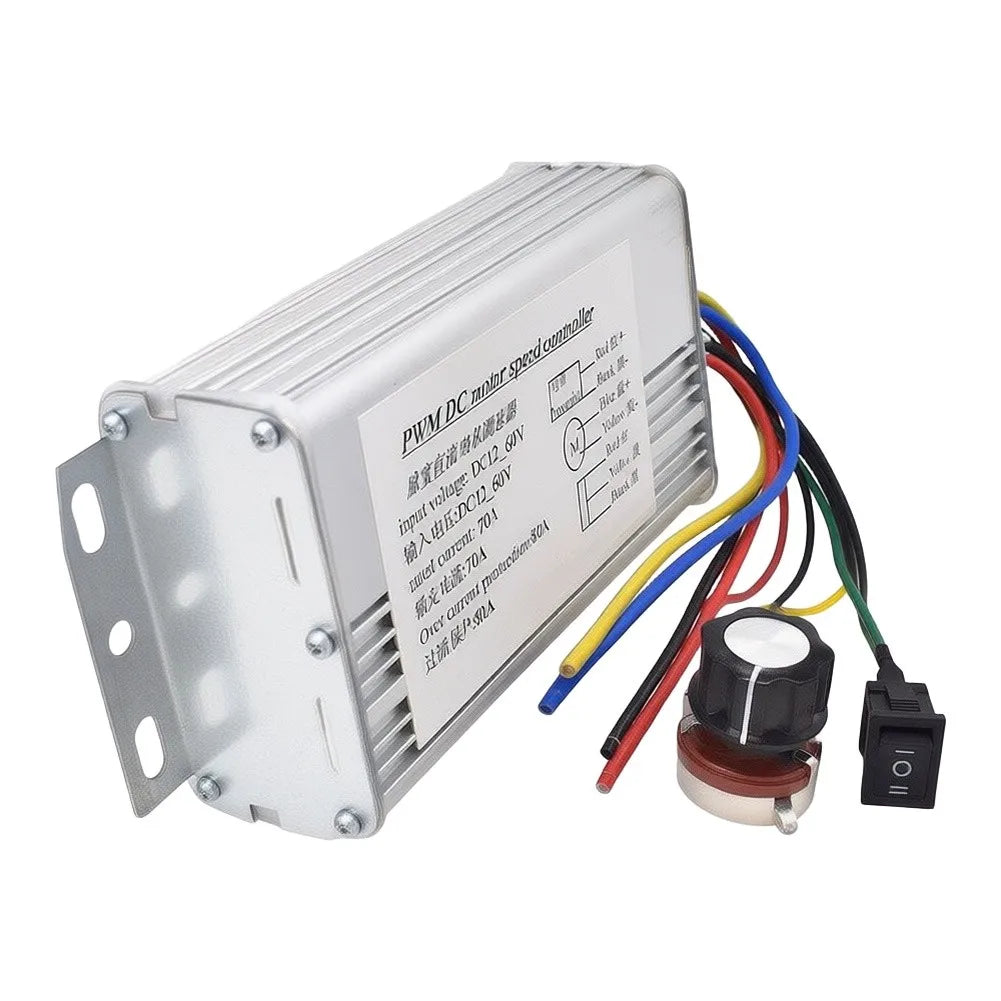 10-60V 70A DC Motor Speed Controller – Forward/Reverse Switch