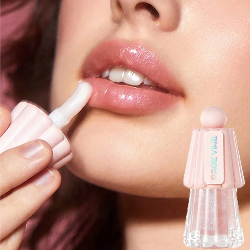 Crystal Jelly Lip Oil Gloss – Hydrating Clear Lip Glaze Lip Oil Gloss PRIMED
