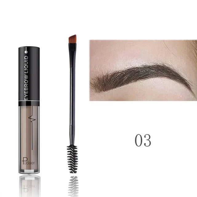 Waterproof Eyebrow Gel & Pencil – 24H Natural Long-Lasting Tint Eyebrow Gel Pencil PRIMED Pudaier-P1207-3