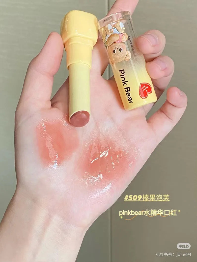 PINKBEAR Butter Bear Velvet Lip Mud & Mirror Lip Glaze Lip Gloss PRIMED