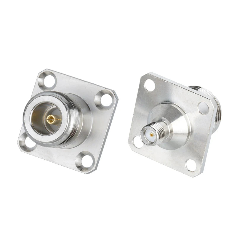 N Female to SMA Female Waterproof Flange Connector | O-Ring