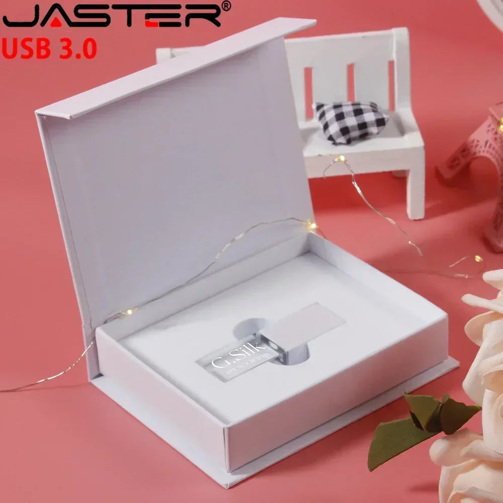 JASTER Crystal USB 3.0 Flash Drive 4GB–128GB | Custom Logo Crystal USB Flash Drive PRIMED