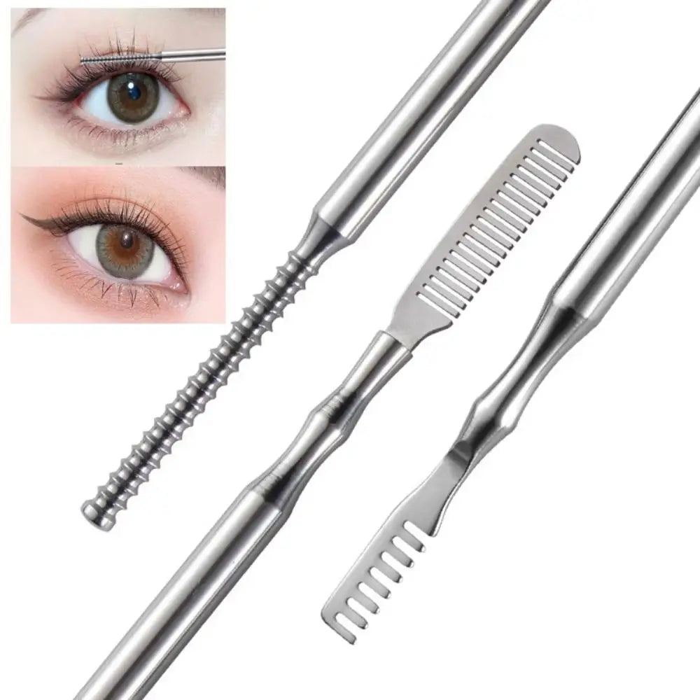 Stainless Steel Eyelash Perm Lifting Rod – Dual-Head S/L