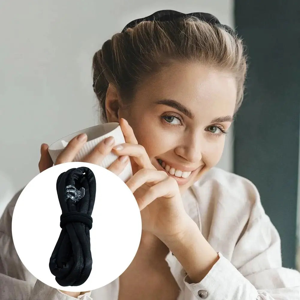 Heatless Curling Rod Headband – Silk Ribbon Hair Rollers Heatless Hair Curler PRIMED