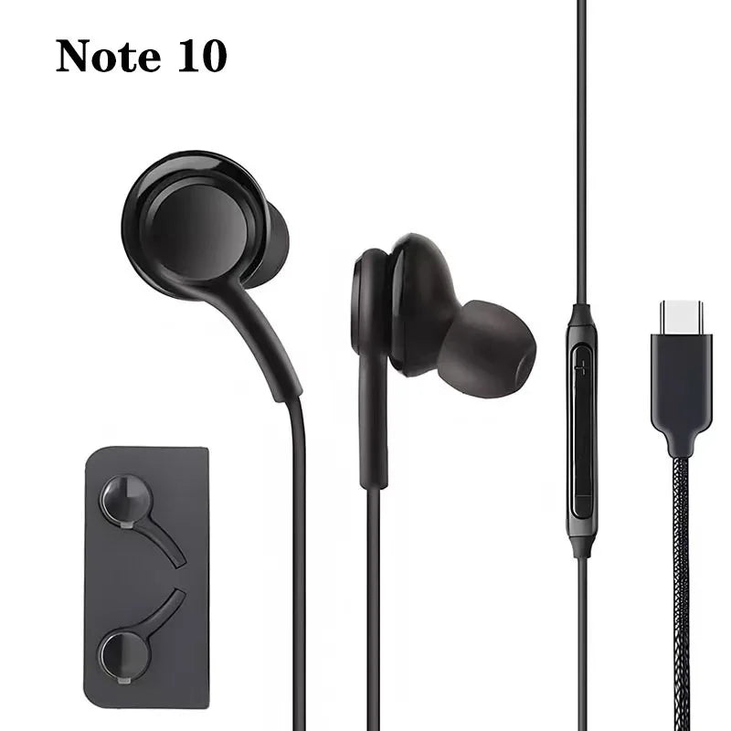 Wired In-Ear Earphones with Mic – 3.5mm & Type-C Jack Wired In-Ear Earphones PRIMED Note10