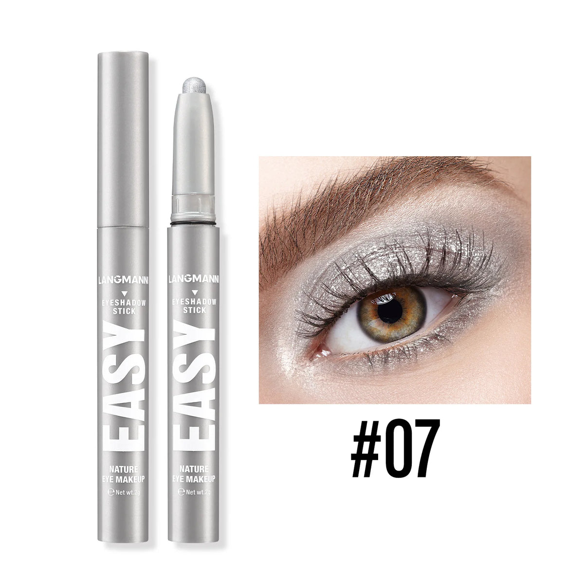 Smoky Rose Purple Eyeshadow Stick – Glitter Shimmer & Matte