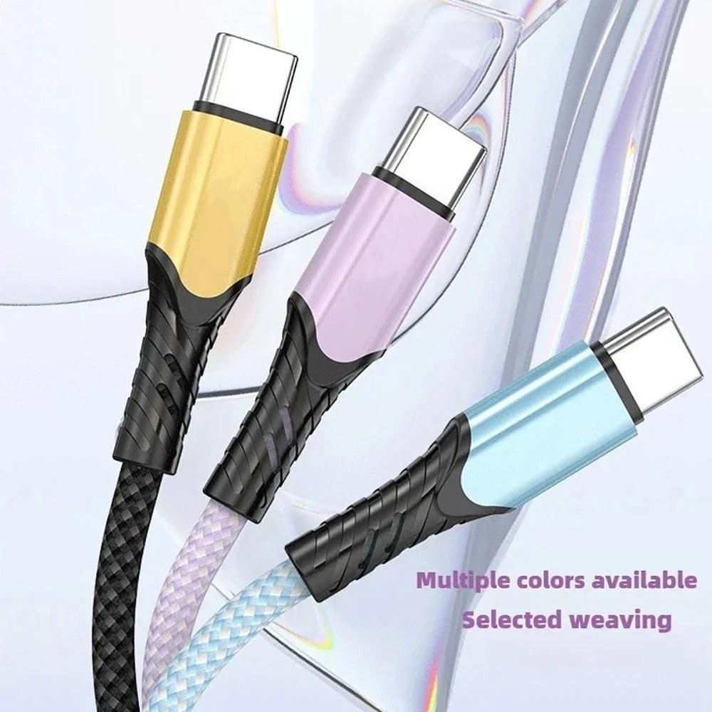 USB-C to USB-C PD Fast Charging Cable QC4.0 6A Braided Cord USB-C Charging Cable PRIMED