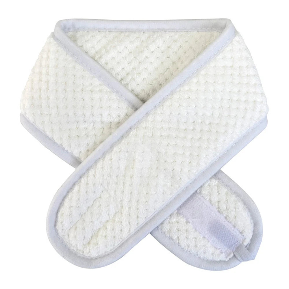 Adjustable Spa Facial Headband for Eyelash Extensions Spa Facial Headband PRIMED white