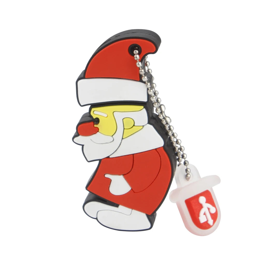 Santa Claus USB Flash Drive 4GB–128GB | Christmas Gift USB Flash Drive PRIMED H 256MB(Not GB)