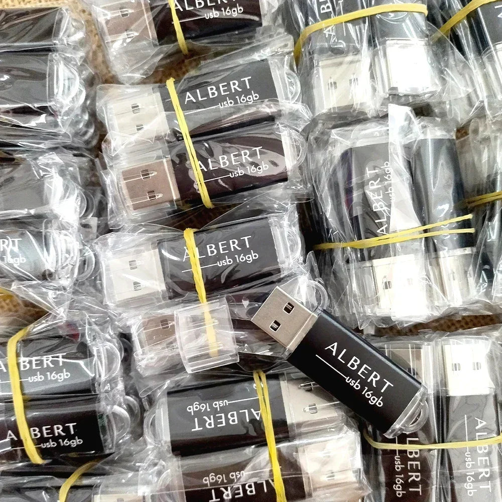 10-Pack Metal USB 2.0 Flash Drives 1GB–64GB | Custom Logo USB Flash Drive PRIMED